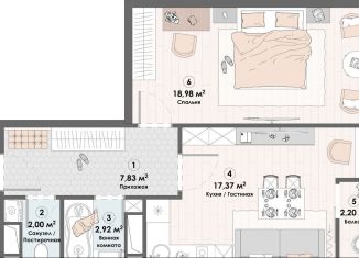 Продается 1-ком. квартира, 51.3 м2, Московская область, Надсоновский тупик, 4А