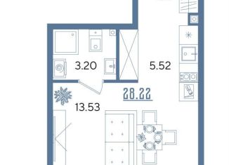 Продам квартиру студию, 28.2 м2, Татарстан