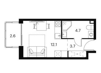 Продам квартиру студию, 24.1 м2, Москва, Сигнальный проезд, 12