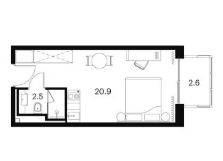 Продам 1-комнатную квартиру, 26 м2, Москва, район Отрадное, Сигнальный проезд, 12