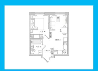 Продается 1-ком. квартира, 33.7 м2, Ленинградская область, Тихая улица, 7к3