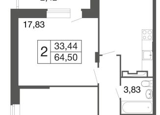 Продажа 2-комнатной квартиры, 64.5 м2, Апрелевка, жилой комплекс Времена Года, к12