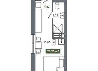 Продаю квартиру студию, 20.3 м2, Новосибирск, Ипподромская улица, 15