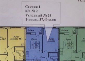 Продается 1-комнатная квартира, 37.4 м2, Санкт-Петербург, Орлово-Денисовский проспект, 19к3, ЖК Орловский Парк