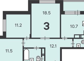 Продам трехкомнатную квартиру, 70.6 м2, Москва, Кастанаевская улица, 44Ак1, метро Пионерская
