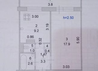 Продам однокомнатную квартиру, 38 м2, Йошкар-Ола, улица Строителей, 34, микрорайон 9Б