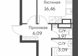 Продам 3-комнатную квартиру, 59.4 м2, Москва, ЖК Аквилон Бисайд