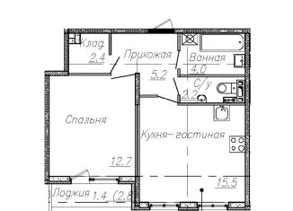 Продажа 1-комнатной квартиры, 42 м2, Санкт-Петербург, Петровский проспект, муниципальный округ Петровский
