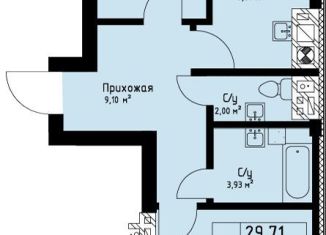 2-комнатная квартира на продажу, 56.7 м2, Калининградская область