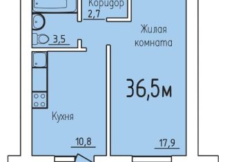 Продается 1-комнатная квартира, 36.5 м2, Калуга, деревня Верховая, 127, Ленинский округ