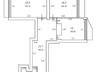 Продаю 3-ком. квартиру, 145.5 м2, посёлок Майский, Зелёная улица, 14