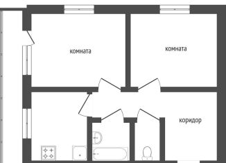 2-комнатная квартира на продажу, 43.8 м2, село Сотниково, Трактовая улица, 16