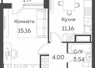 Продается 1-ком. квартира, 35.3 м2, Москва, метро Стахановская