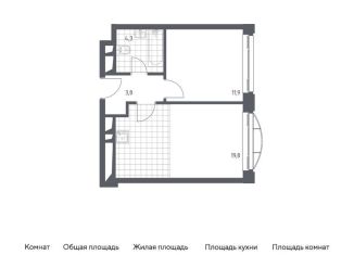 Продается однокомнатная квартира, 39.6 м2, Москва, жилой комплекс Новоданиловская 8, к2, станция Верхние Котлы