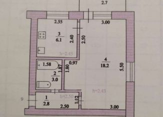 Однокомнатная квартира на продажу, 30.1 м2, Котово, улица Мира, 175