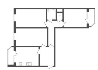 Продажа трехкомнатной квартиры, 89.8 м2, Тюмень, улица Дмитрия Менделеева, 12к1, ЖК На Менделеева