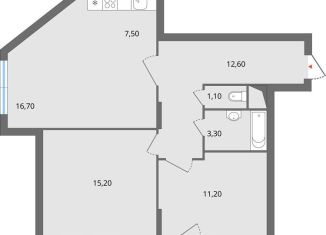 Продам четырехкомнатную квартиру, 91.5 м2, Липецк