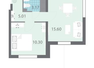Продается 1-комнатная квартира, 34.1 м2, Санкт-Петербург, Пискарёвский проспект, 3Д, Пискарёвский проспект