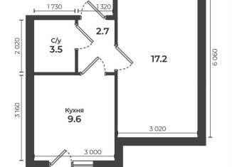 Однокомнатная квартира на продажу, 36.3 м2, Невинномысск