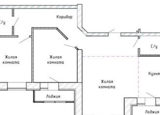 Продается трехкомнатная квартира, 81.9 м2, Тольятти, ЖК Гринвуд