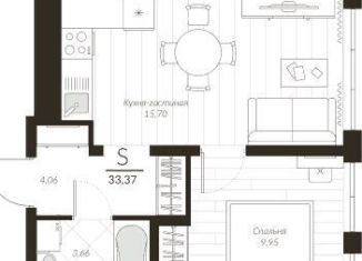 Продаю 1-комнатную квартиру, 33.4 м2, посёлок Молодёжный