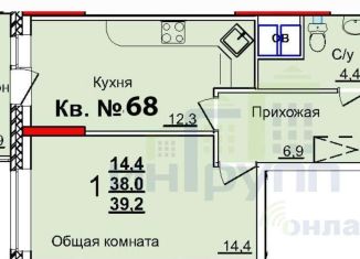 Продаю однокомнатную квартиру, 39.2 м2, Тула, улица Академика Насоновой, 1Б, Центральный территориальный округ