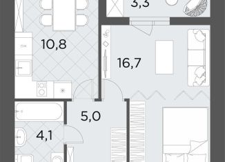 Продажа 1-ком. квартиры, 39.9 м2, Волгоград, Советский район