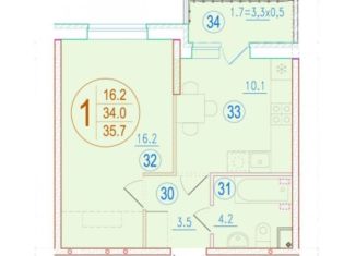 Продается однокомнатная квартира, 35.7 м2, Ростов-на-Дону, ЖК Западная Резиденция, жилой комплекс Западная Резиденция, лит9