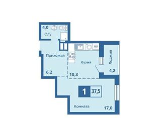 Продам 1-ком. квартиру, 37.5 м2, Курган, жилой район Центральный, улица Куйбышева, 141