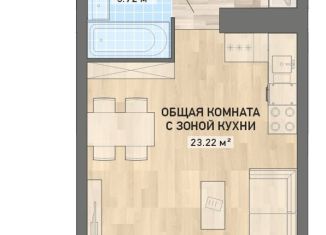 Квартира на продажу студия, 36.6 м2, Екатеринбург, ЖК Просторы