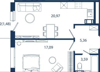 Продаю 2-ком. квартиру, 48.5 м2, Сестрорецк, улица Инструментальщиков, 18