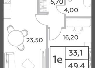 Продажа 1-ком. квартиры, 49.4 м2, Москва, проспект Генерала Дорохова, вл1к1, метро Раменки