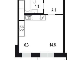 Продажа 1-комнатной квартиры, 33.1 м2, Одинцово, жилой комплекс Союзный, к2, ЖК Союзный