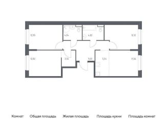 Продажа 3-комнатной квартиры, 77 м2, Санкт-Петербург, метро Рыбацкое