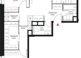 Продается 2-комнатная квартира, 80 м2, Москва, Лермонтовская улица, 17, ЖК Время