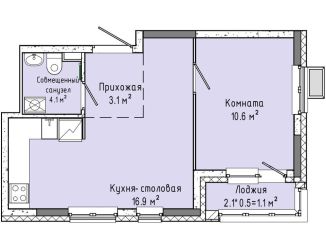 Продажа 1-комнатной квартиры, 34.7 м2, Ижевск, ЖК Скандинавия, улица Ленина, 91к2