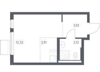 Квартира на продажу студия, 22.3 м2, Ленинский городской округ, ЖК Горки Парк