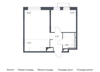 Продается 1-комнатная квартира, 42.8 м2, Москва, жилой комплекс Новое Внуково, к17