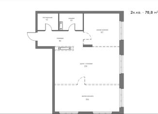 Продаю 2-ком. квартиру, 78.8 м2, Пензенская область