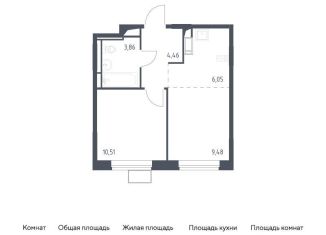 Продажа 2-комнатной квартиры, 34.4 м2, Москва, проезд Воскресенские Ворота, Тверской район