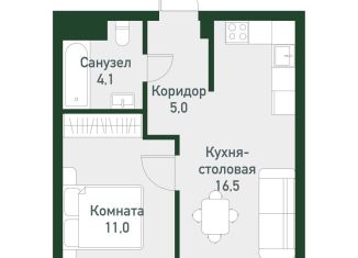 Продается 1-комнатная квартира, 36.7 м2, Челябинская область