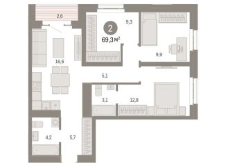 Продам 3-комнатную квартиру, 69.3 м2, Москва, ВАО