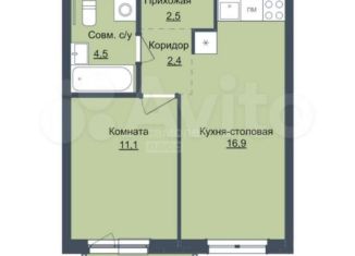 Продается 1-комнатная квартира, 40 м2, Ижевск, жилой комплекс Истории, 1, ЖК Истории
