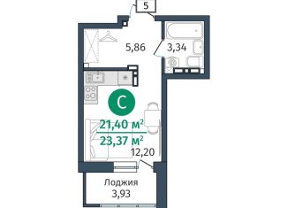 Продаю однокомнатную квартиру, 21.4 м2, Тюменская область