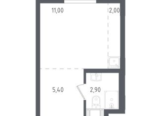 Продаю квартиру студию, 21.3 м2, Люберцы, жилой комплекс Люберцы 2020, к70