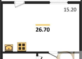 Продается квартира студия, 26.7 м2, Новосибирск, метро Площадь Гарина-Михайловского, улица Юности, 7