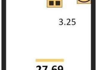 Квартира на продажу студия, 27.7 м2, Новосибирск, улица Державина, 50, метро Маршала Покрышкина