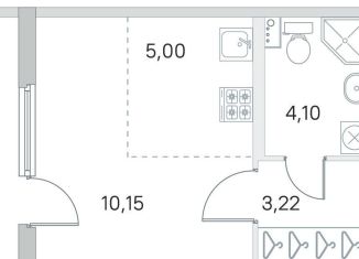 Продаю квартиру студию, 25.4 м2, посёлок Стрельна, ЖК Любоград