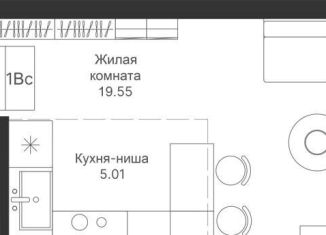Продам квартиру студию, 28.8 м2, Татарстан