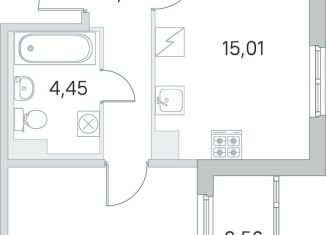 Продается 1-комнатная квартира, 38.9 м2, посёлок Шушары